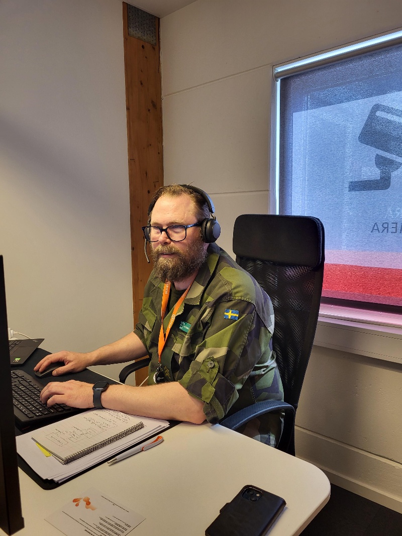 Fredrik i uniform